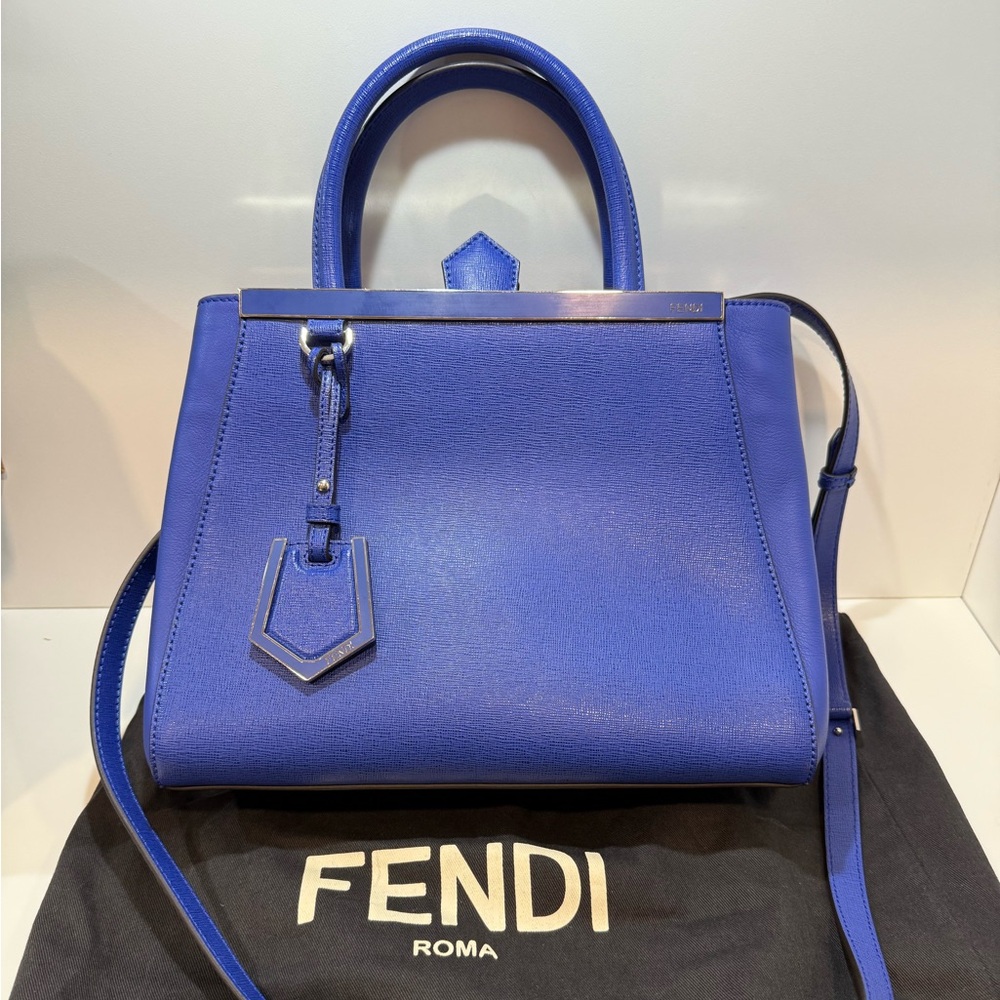 Fendi Blue Petite 2jours Bag